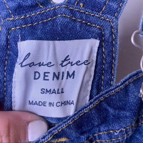 LOVE TREE Denim Overalls - Picture 7 of 9